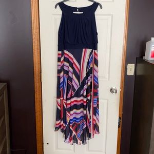 Roz&Ali multi color flowing dress